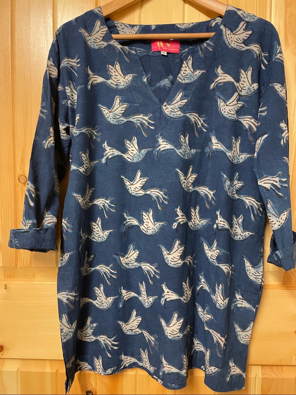 Cotton Batik Style Bird Tunic